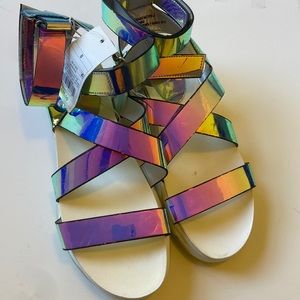 Metallic Sandals size 8
